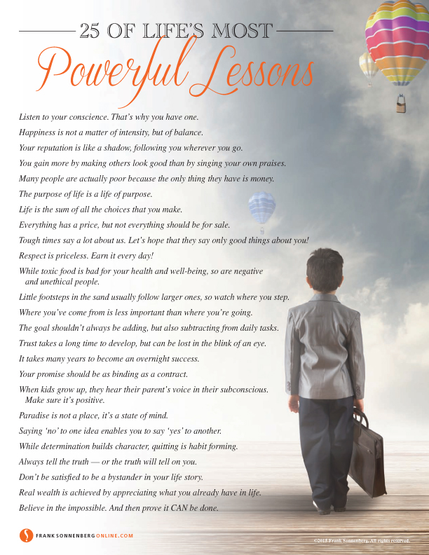 24 of the Most Powerful Life Lessons