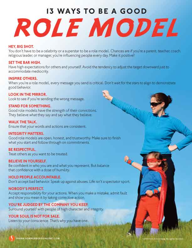 be a good role model essay