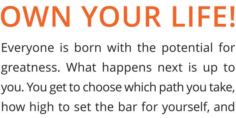 Own your life, Personal responsibility, definition personal responsibility, take responsibility, Frank Sonnenberg