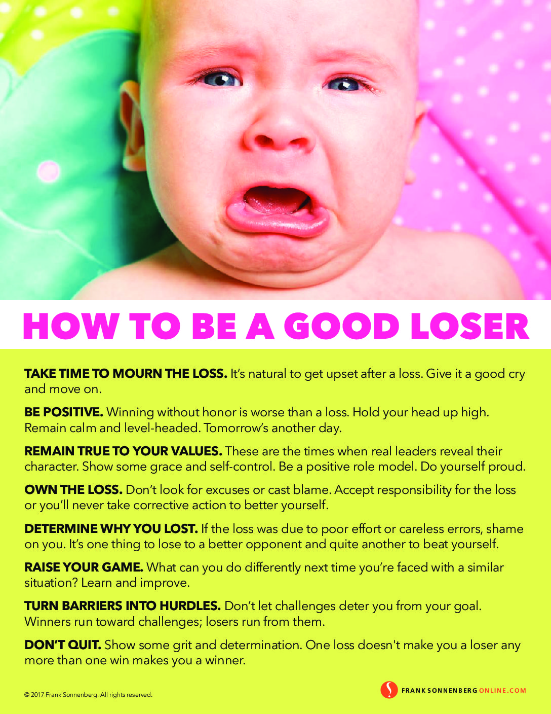 Teaching Your Kids — And Yourself — To Be a Good Loser