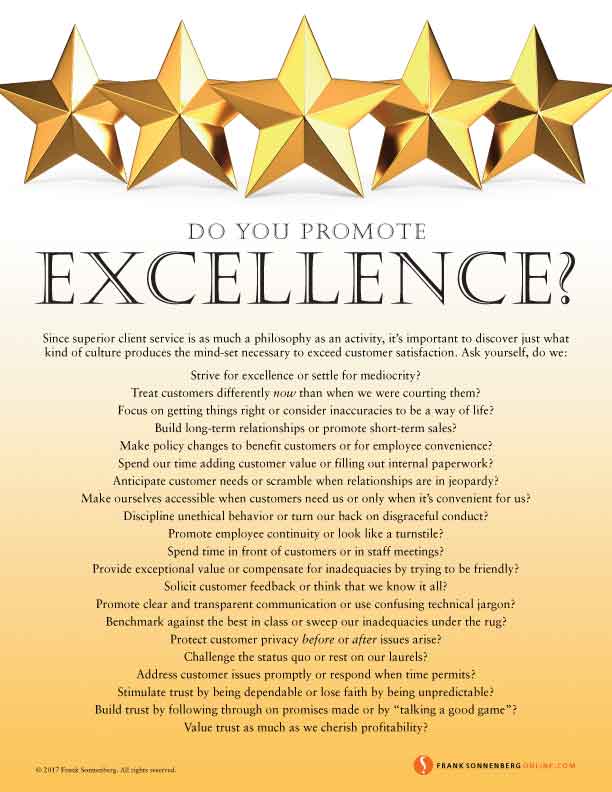 Great reputation, reputation, personal brand, Frank Sonnenberg