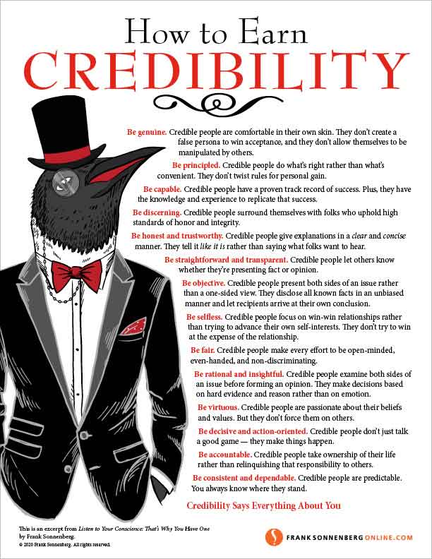 How to Earn Credibility