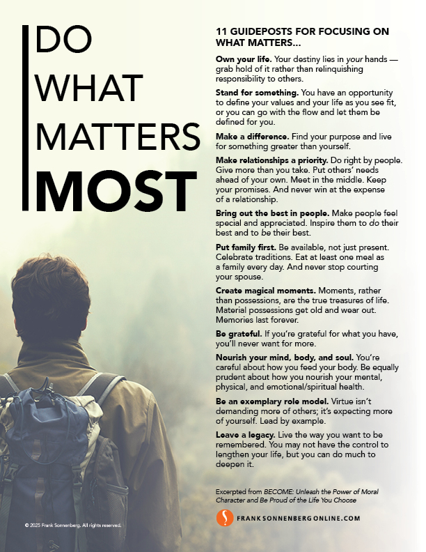 Great reputation, reputation, personal brand, Frank Sonnenberg