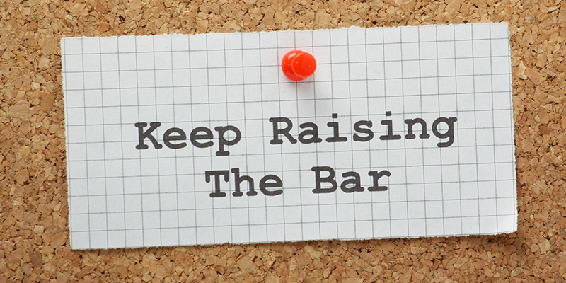 personal standards, expect the best, self-improvement, set the bar high, personal growth, success mindset, raise your expectations, goal setting, raise the bar, don’t settle for less, Frank Sonnenberg
